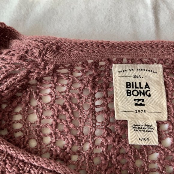 Billabong Pink Crew Neck Sweater - Picture 5 of 5